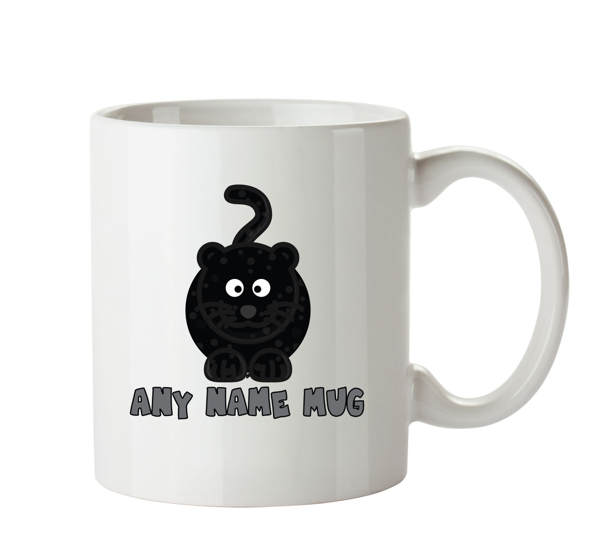 Personalised Cartoon Funny Panther Mug – printed mug product image 1
