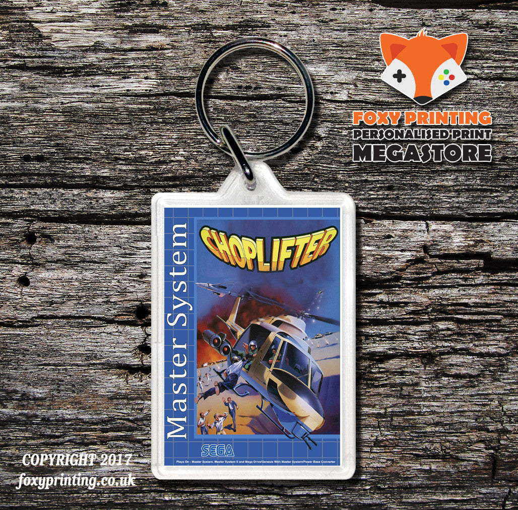 Choplifter - Sega Master System Keyring