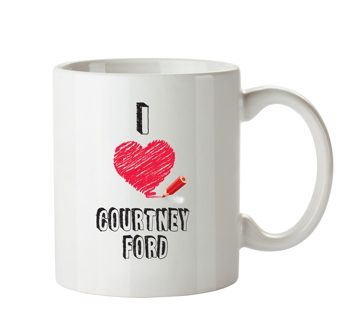 I Love Courtney Ford Mug - I Love Celebrity Mug - Novelty Gift Printed Tea Coffee Ceramic Mug – I Love Courtney Ford Mug - I Love Celebrity Mug - Novelty Gift Printed Tea