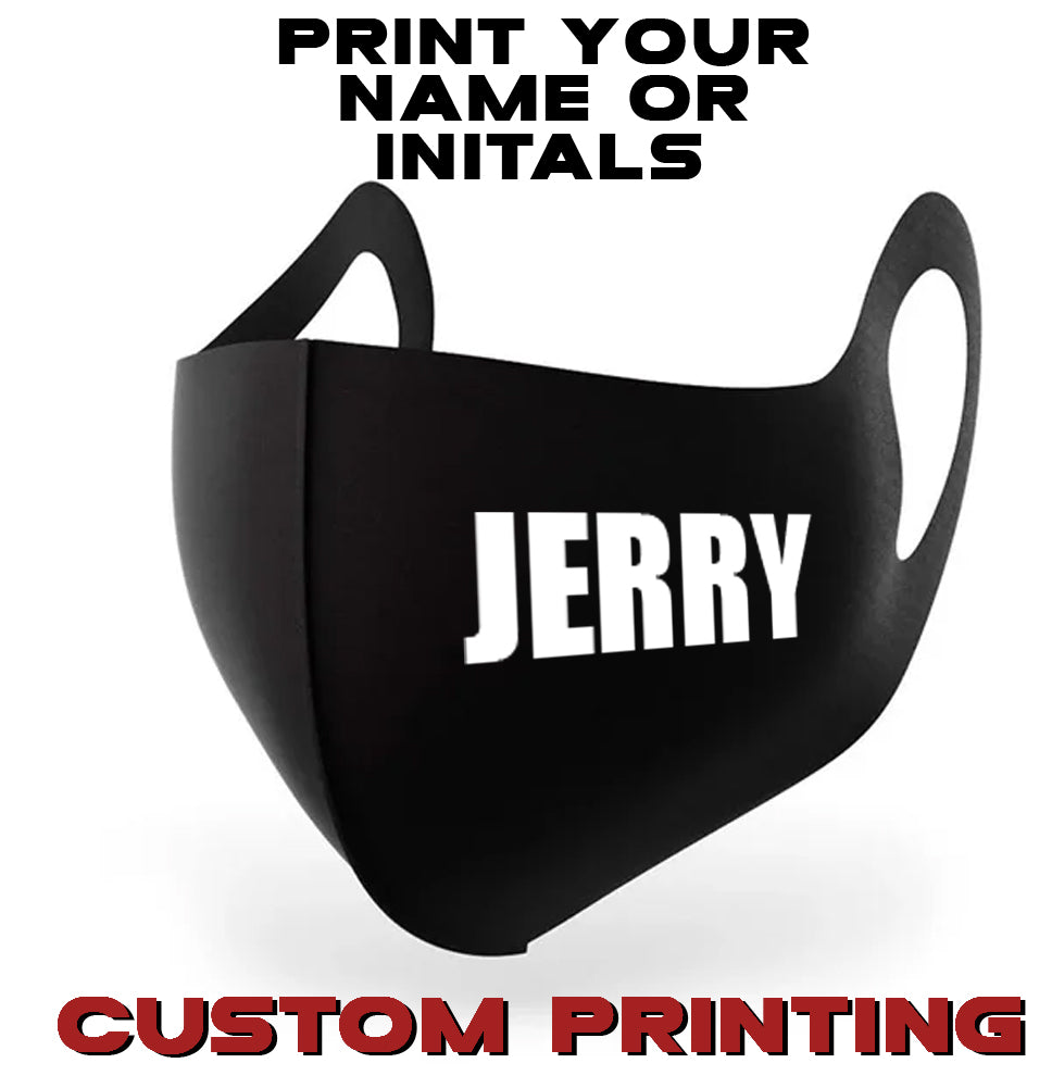 Custom Printed YOUR NAME Face Covering – Custom Printed Your Name Face Covering