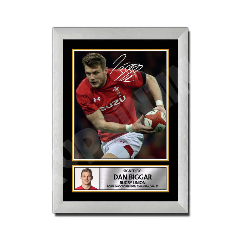 DAN BIGGAR 1 Limited Edition Rugby Player Signed Print - Rugby