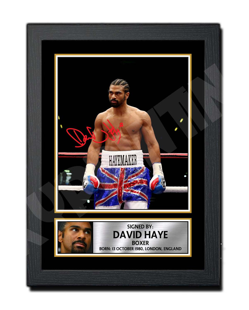 DAVID HAYE Limited Edition Boxer Signed Print - Boxing