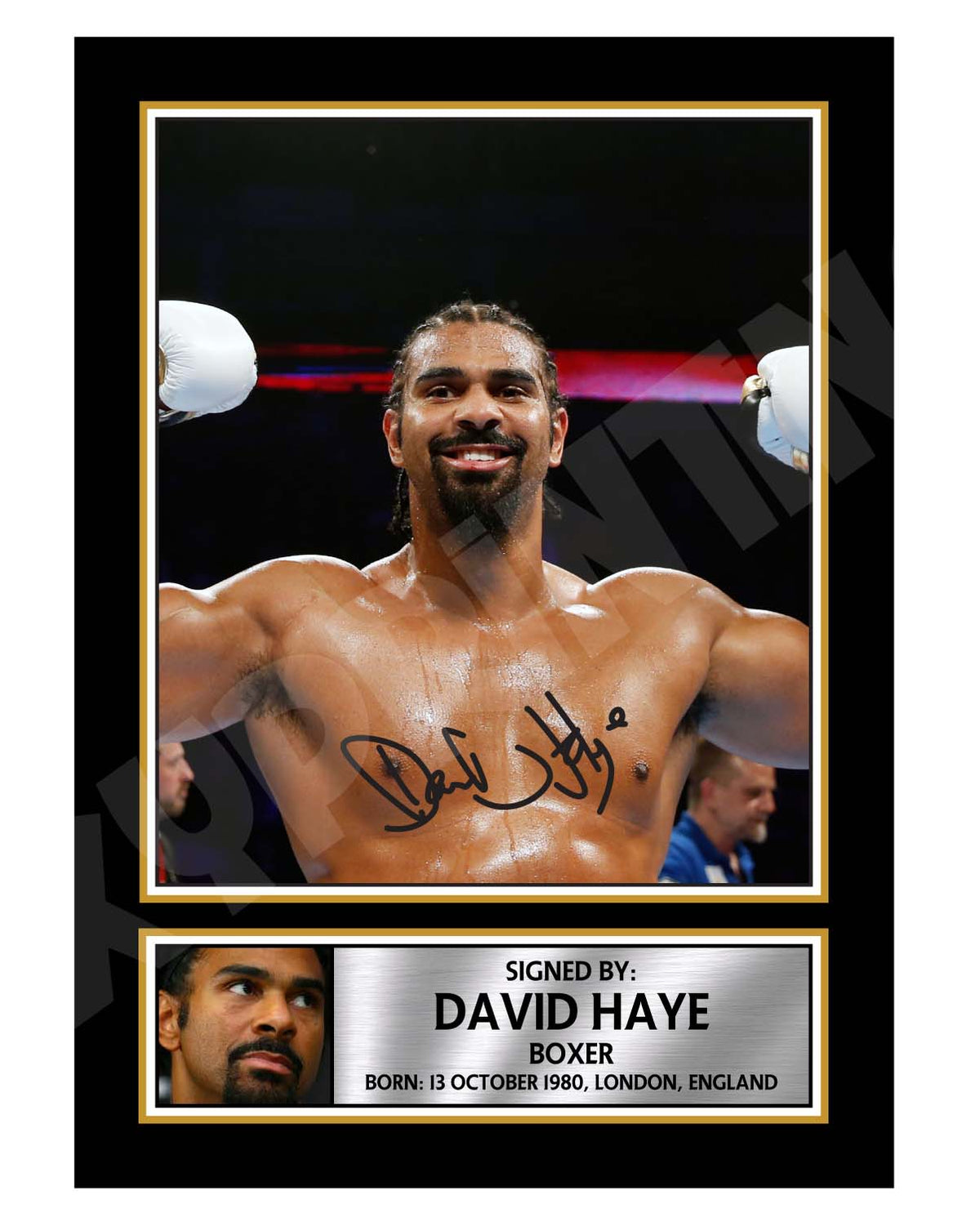 DAVID HAYE 2 Limited Edition Boxer Signed Print - Boxing
