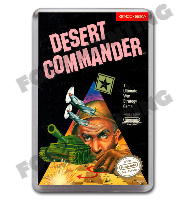 Dessert Commander Retro Nintendo NES Game Inspired Fridge Magnet 110