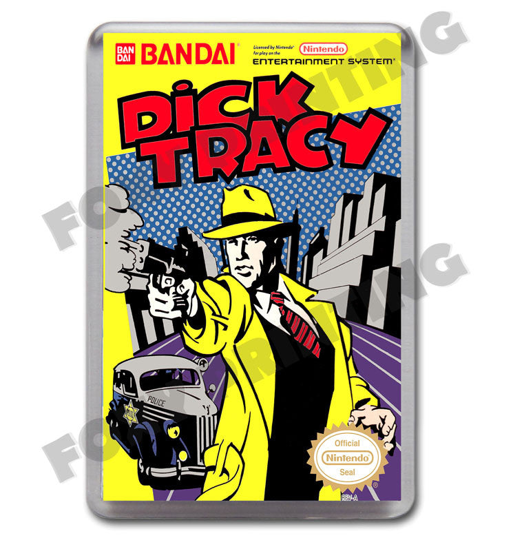 Dick Tracey Nes Retro Nintendo NES Game Inspired Fridge Magnet 112