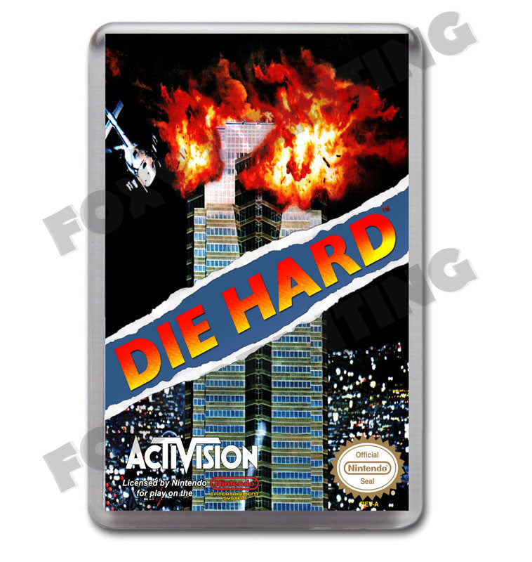 Die Hard Nes Retro Nintendo NES Game Inspired Fridge Magnet 113