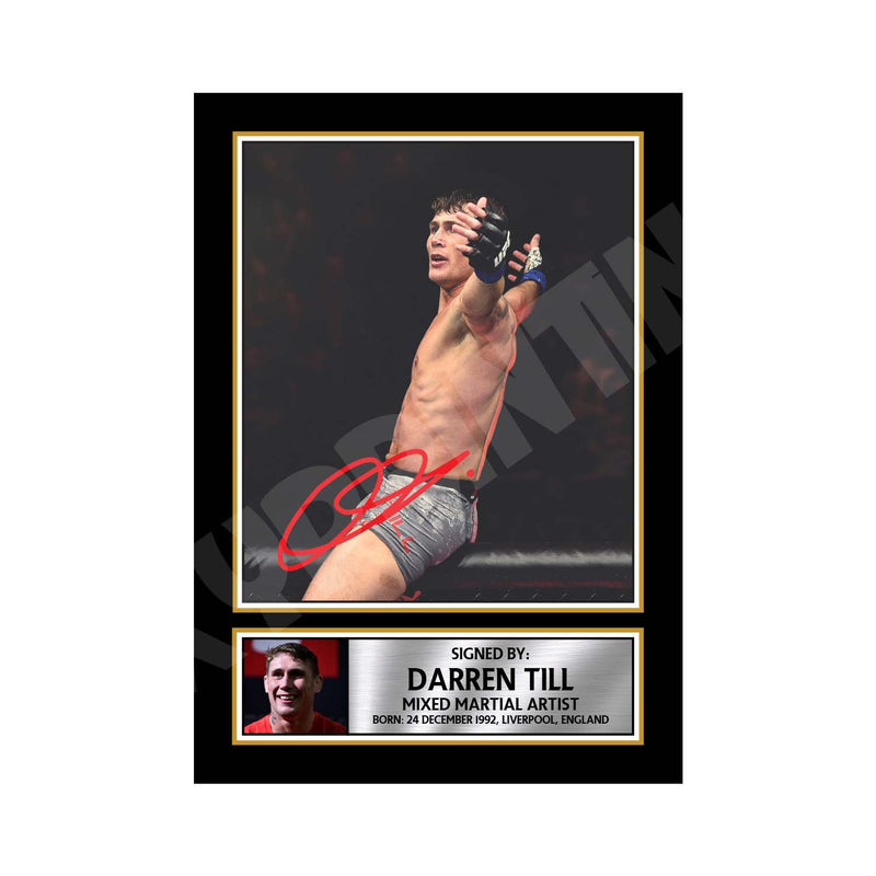 Darren Till 2 Limited Edition MMA Wrestler Signed Print - MMA Wrestling