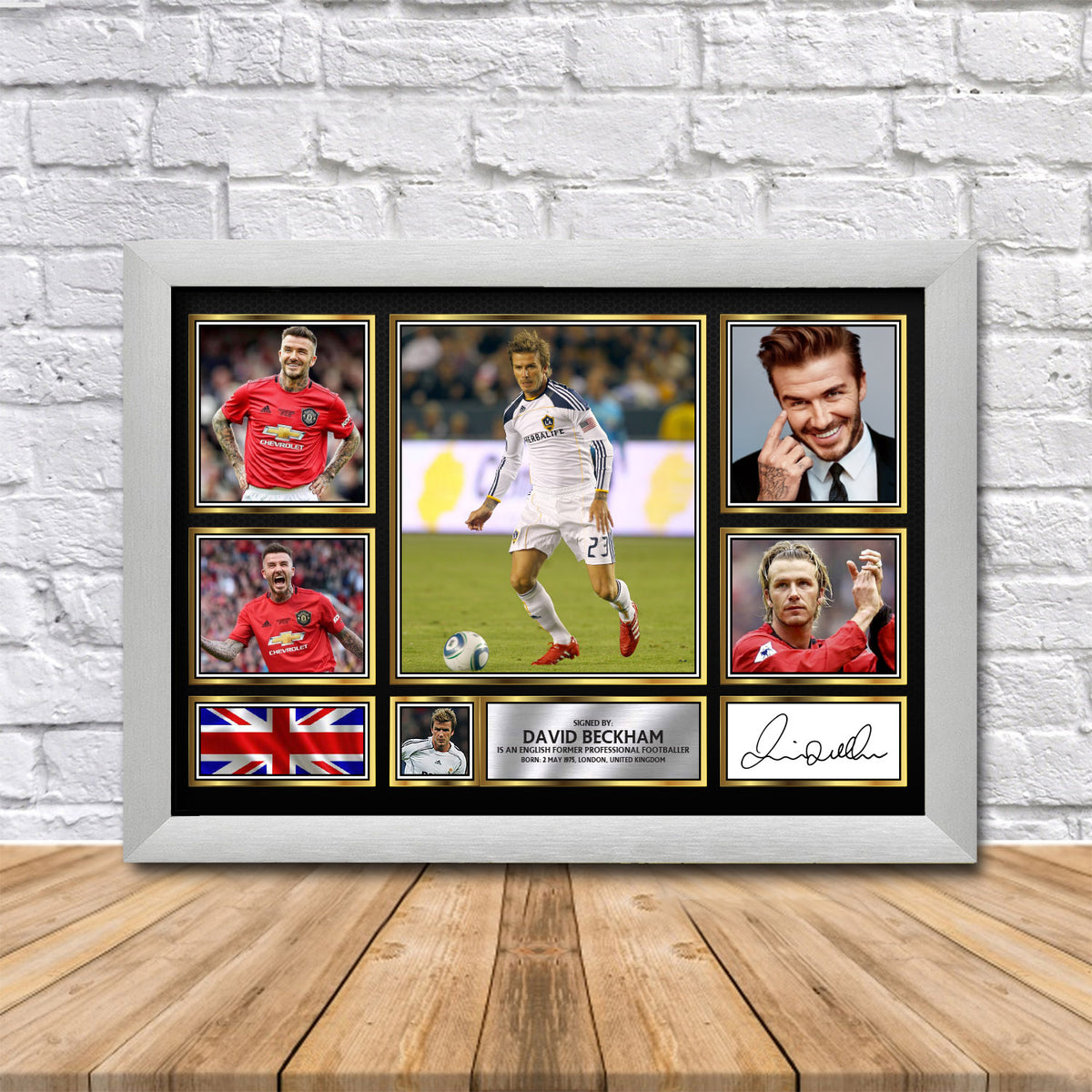 David Beckham Printed Signature Print