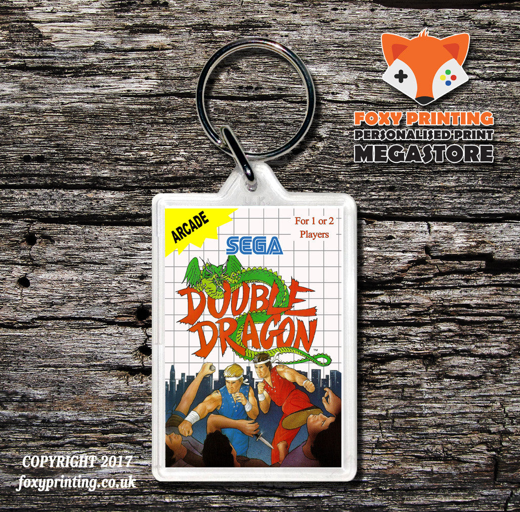Double Dragon - Sega Master System Keyring