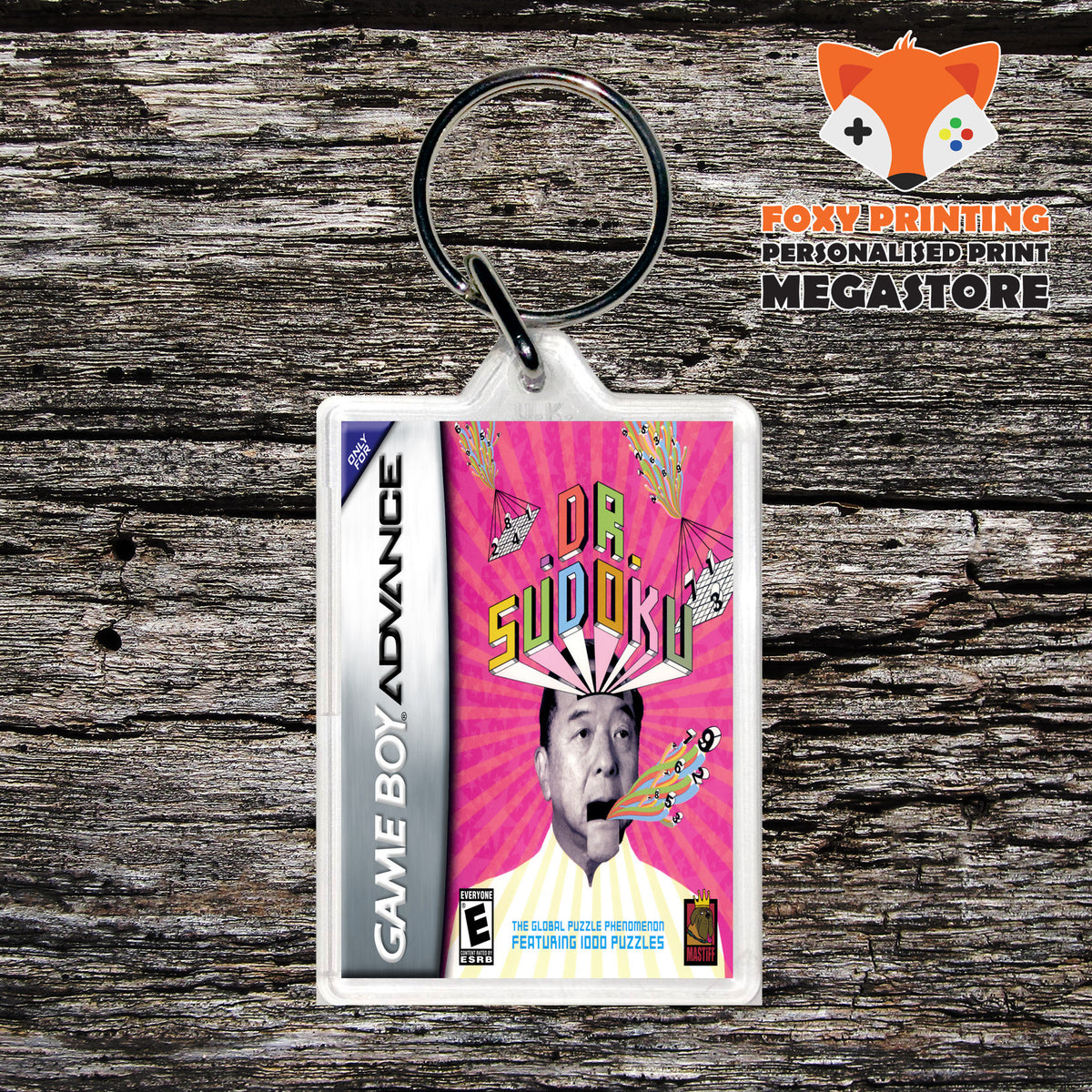 Dr. Sudoku Retro Gaming Keyring