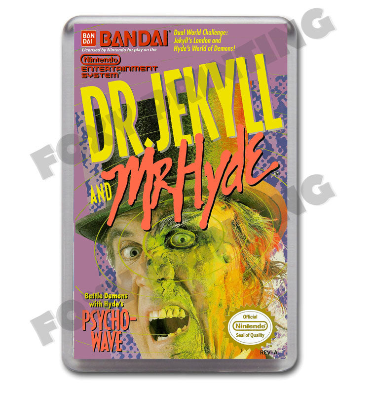 Dr Jekyll And Mr Hyde Retro Nintendo NES Game Inspired Fridge Magnet 209