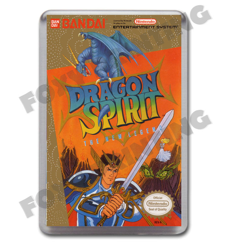 Dragon Spirit Retro Nintendo NES Game Inspired Fridge Magnet 214