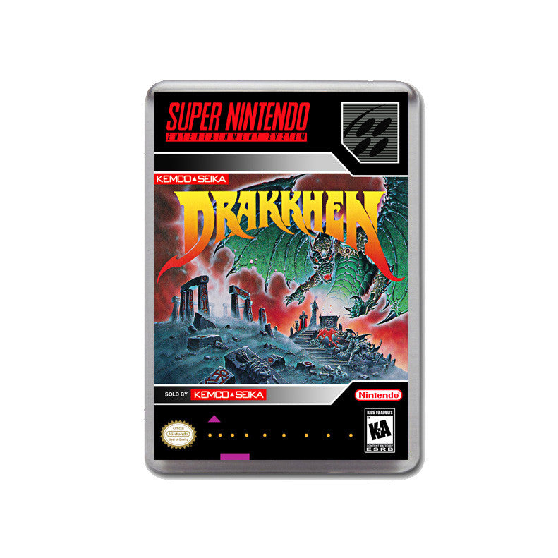 Drakkhen - SNES Inspired Game Retro Gaming Magnet