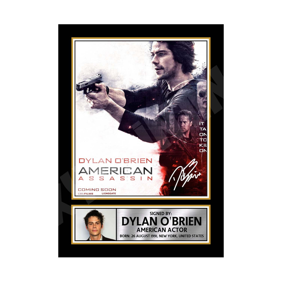 Dylan O'Brien 1 Movie Printed Signature Print – A1 Print Only
