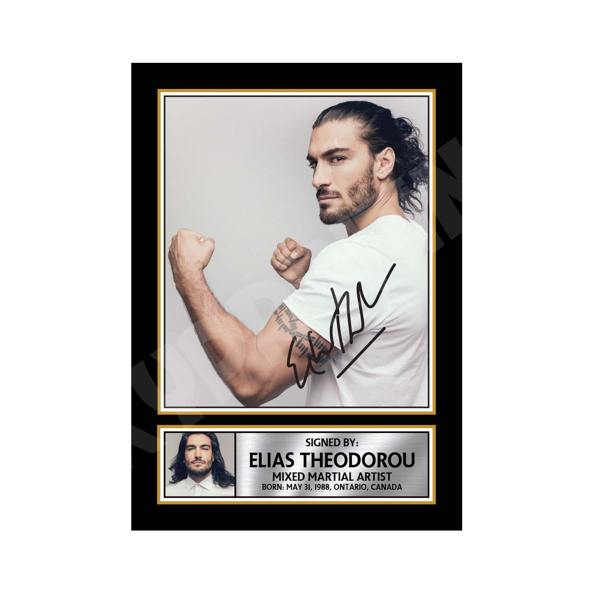 Elias Theodorou 2 Limited Edition MMA Wrestler Signed Print - MMA Wrestling