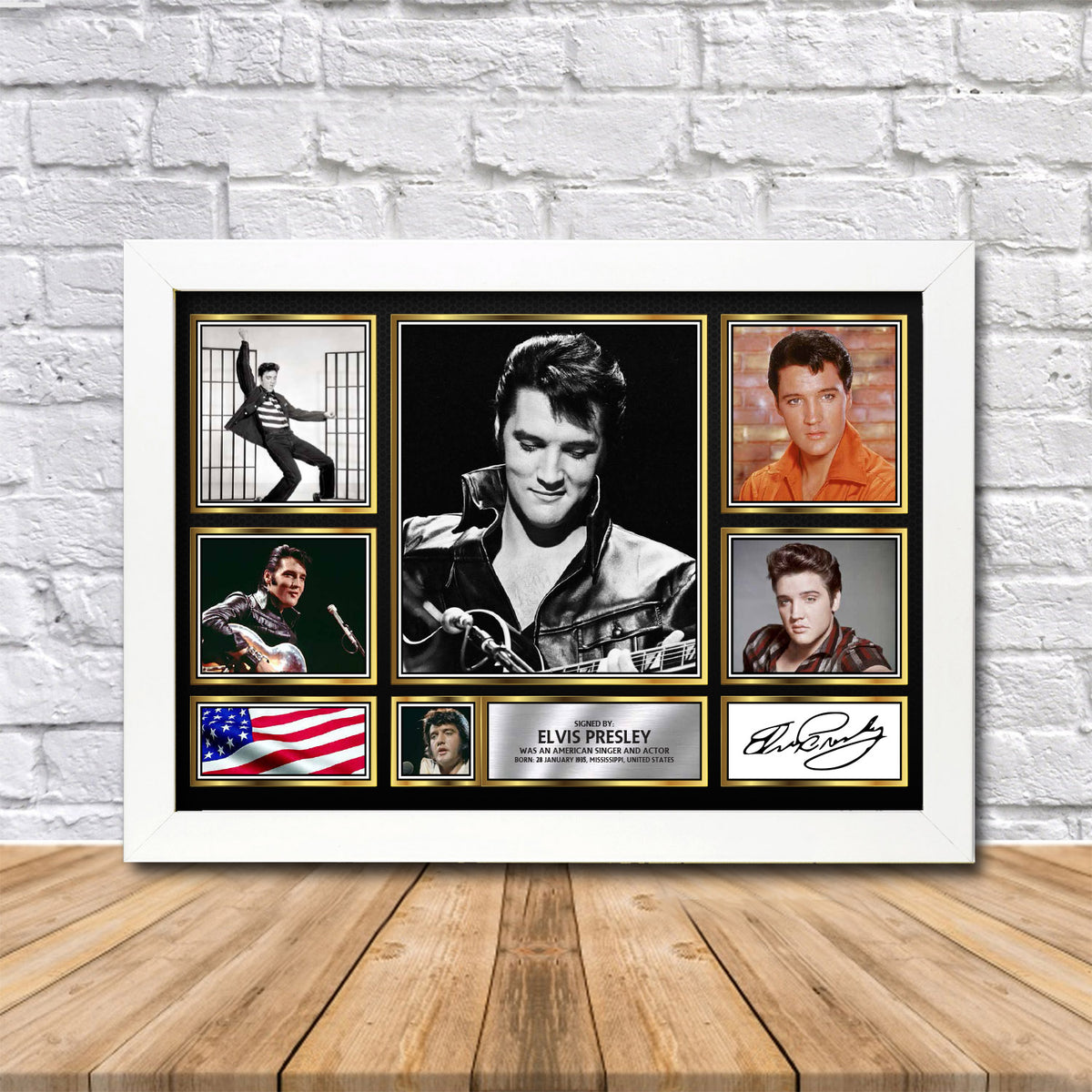 Elvis Presley Printed Signature Print