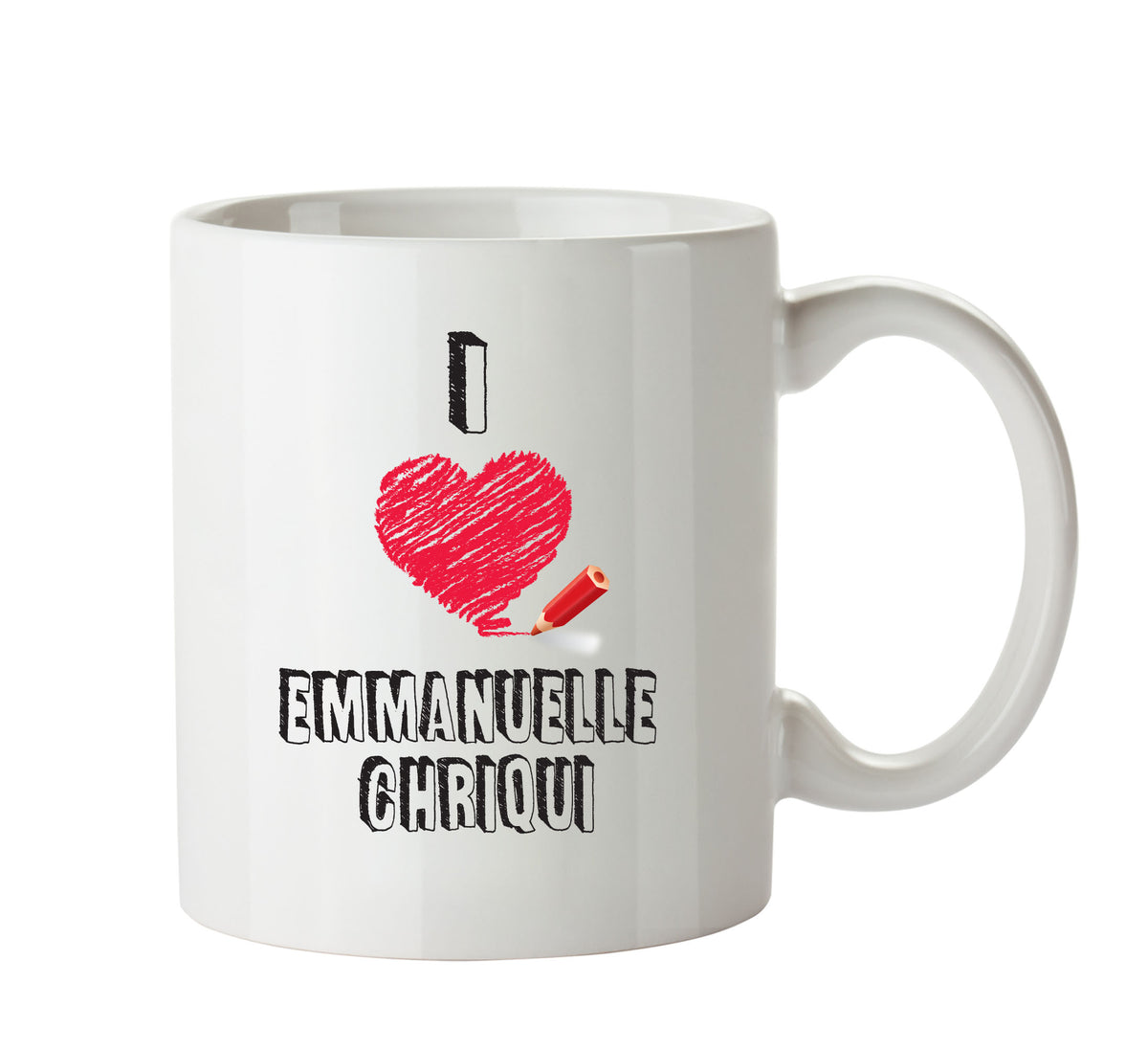 I Love Emmanuelle Chriqui - I Love Celebrity Mug - Novelty Gift Printed Tea Coffee Ceramic Mug