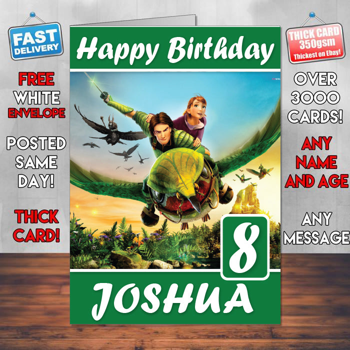Epic Theme Style Personalised Kids Inspired Movie Birthday Card (SA)