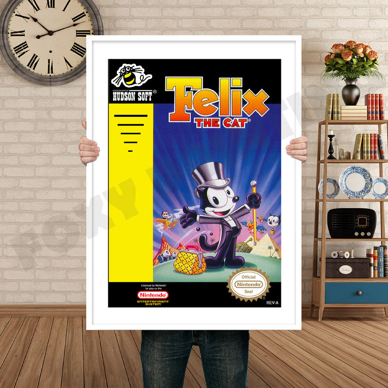FELIX Retro GAME INSPIRED THEME Nintendo NES Gaming A4 A3 A2 Or A1 Poster Art 232