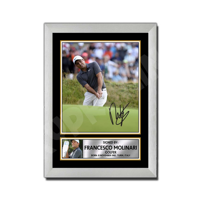 FRANCESCO MOLINARI Limited Edition Golfer Signed Print - Golf