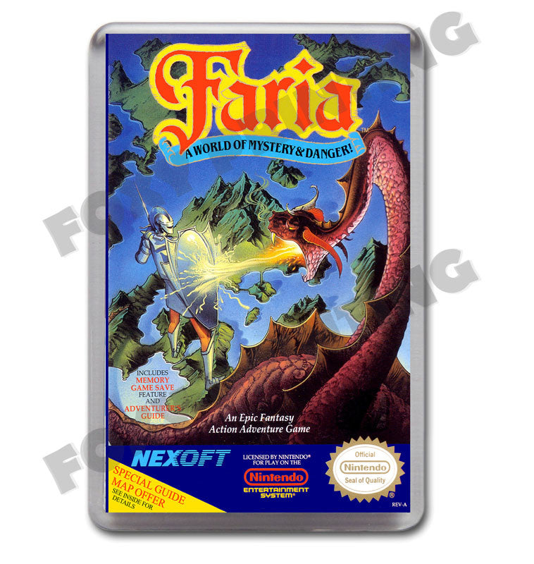 Faria Retro Nintendo NES Game Inspired Fridge Magnet 230