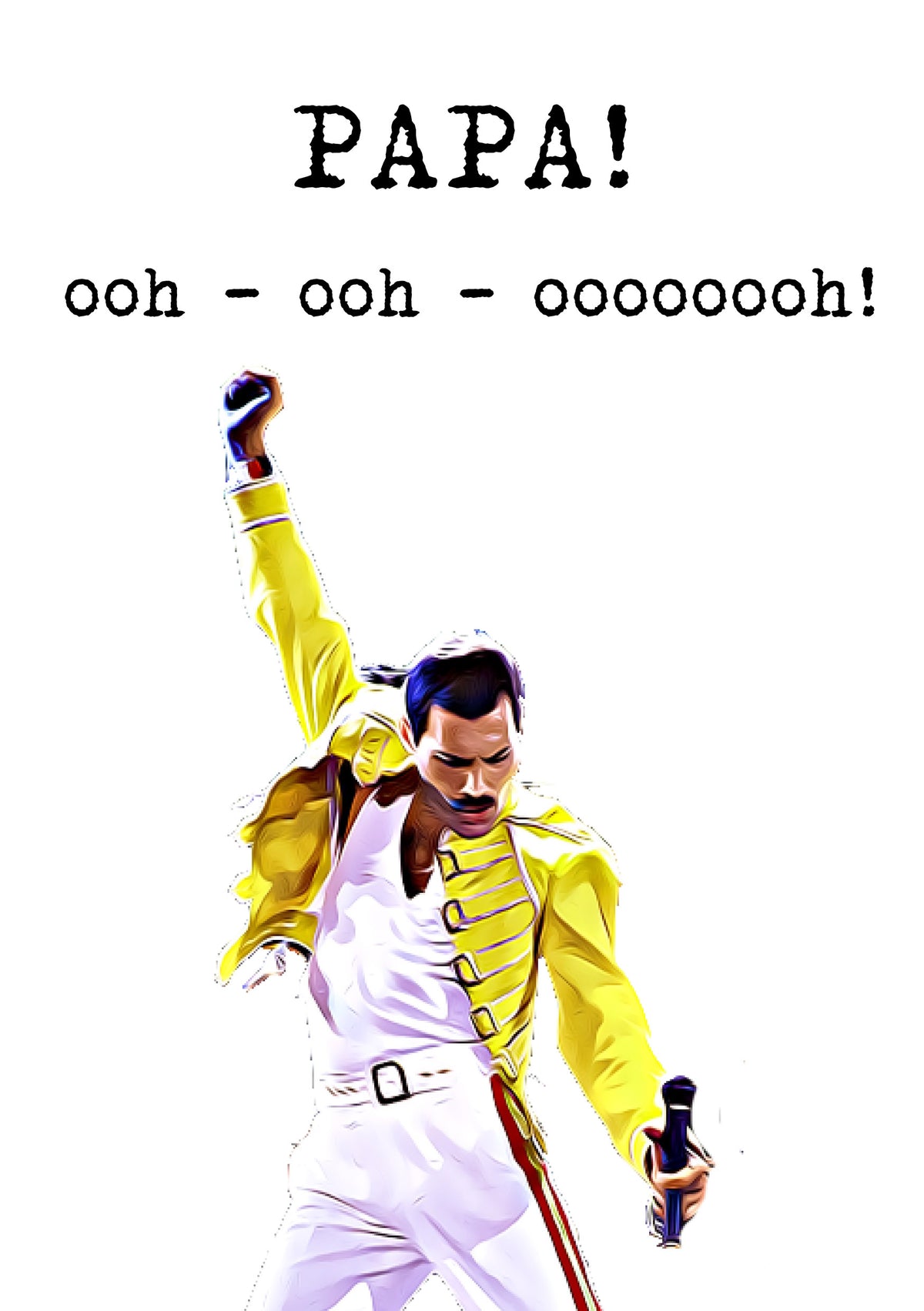 Father's Day Card 60 Freddie Mercury