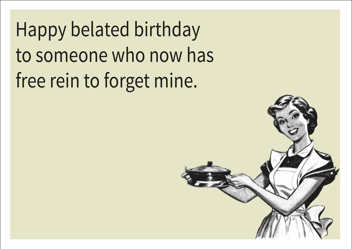 Free Rein To Forget Mine INSPIRED Adult Personalised Birthday Card Birthday Card