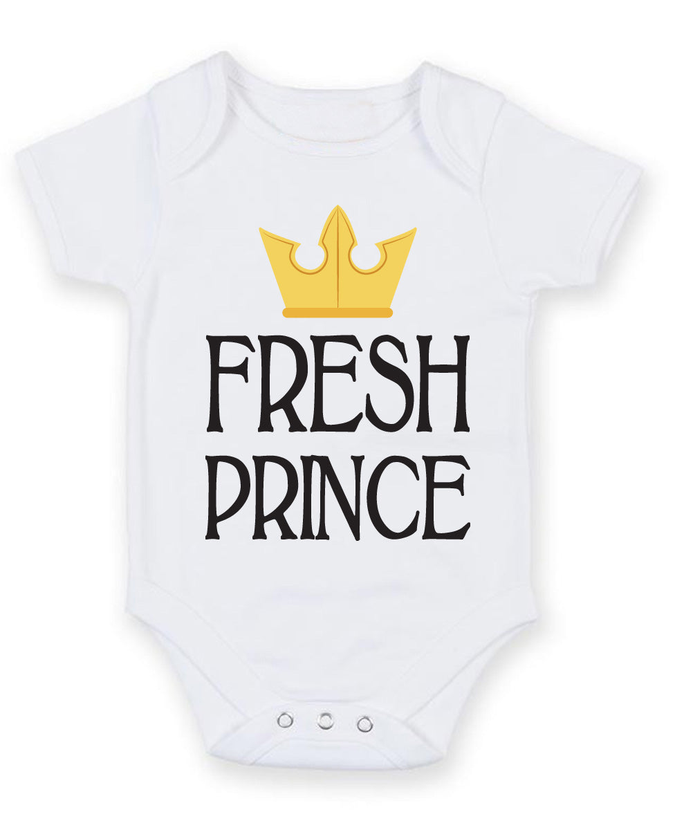 Fresh Prince! Crown Baby Grow Bodysuit