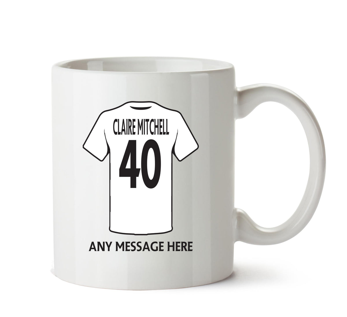 Fulham Football Team Mug - Personalised Birthday Age and Name β printed mug product image 1