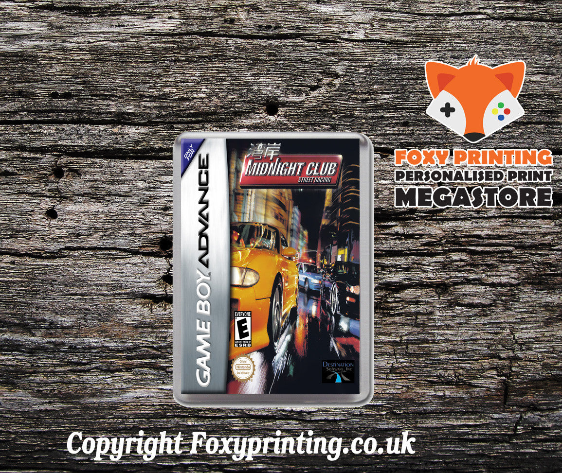 Midnight Club - Street Racing - Gameboy Advance Retro Gaming Magnet