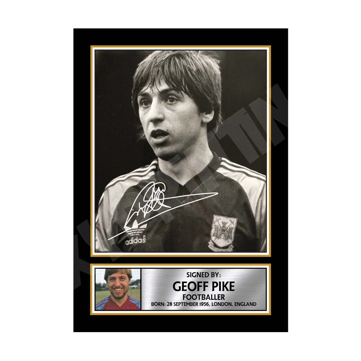 GEOFF PIKE (1) Football Player Printed Signature Print – Geoff Pike Football Player Printed Signature Print – A1 Print Only