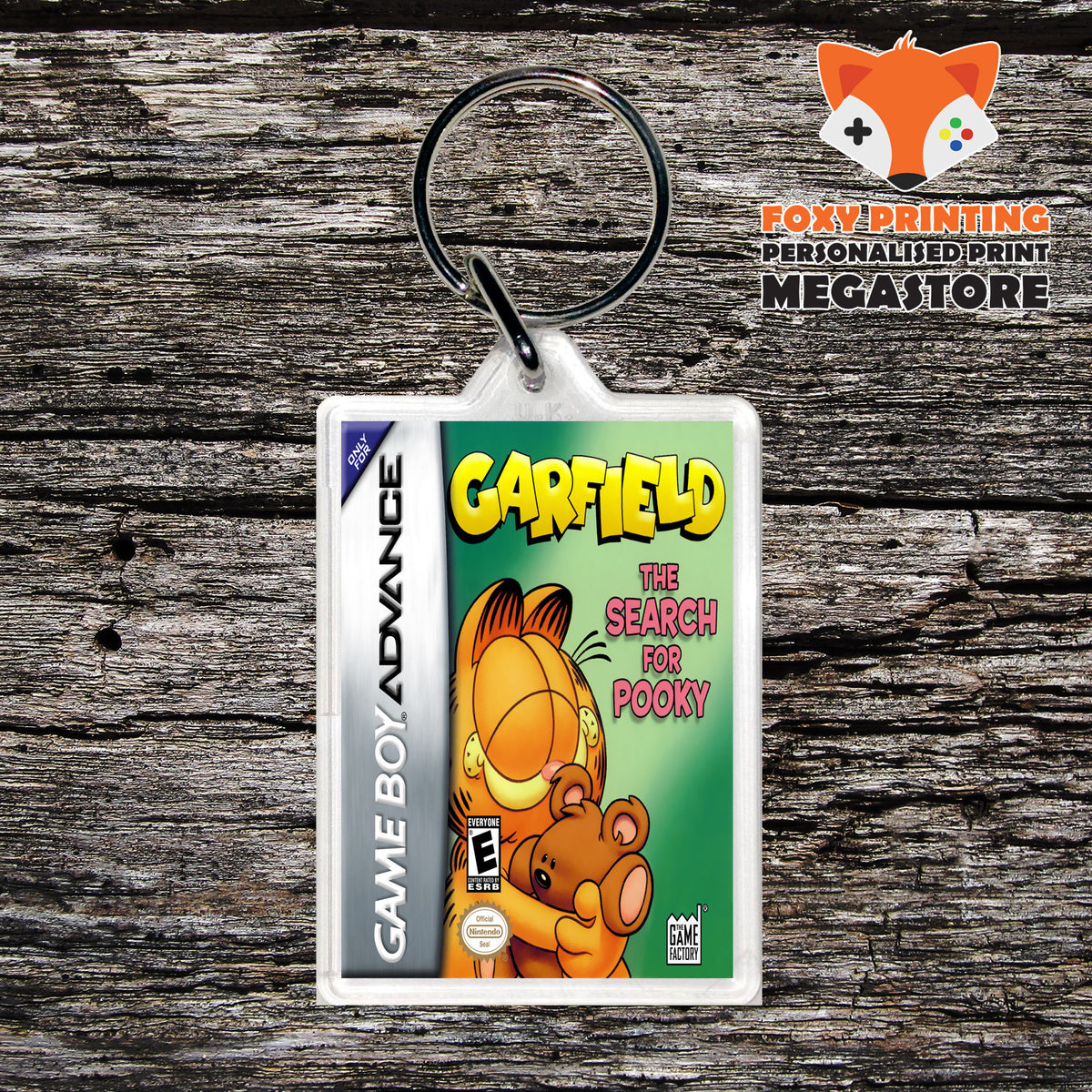 Garfield - The Search For Pooky Retro Gaming Keyring