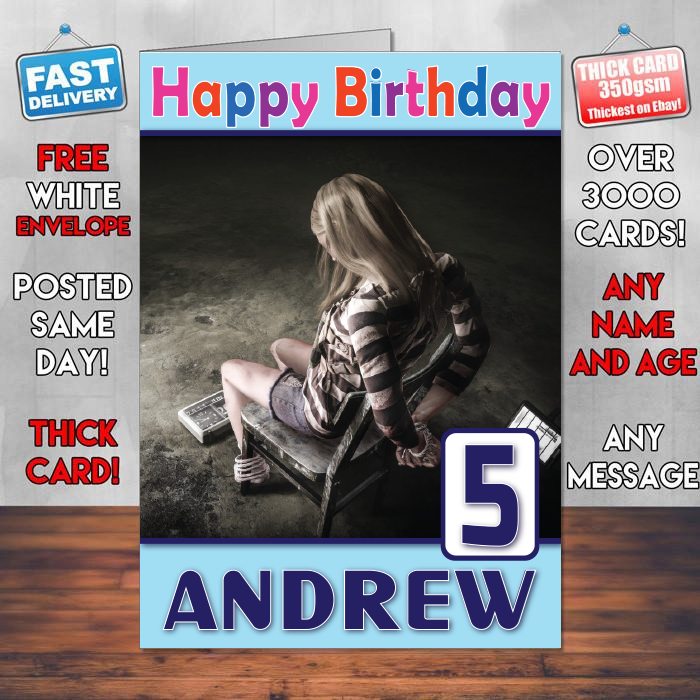 Personalised Get Even 2017 Game Inspired Style Game Kids Inspired Birthday Card (SA)