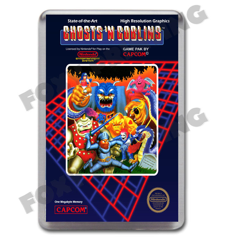 Ghosts Goblins Retro Nintendo NES Game Inspired Fridge Magnet 259