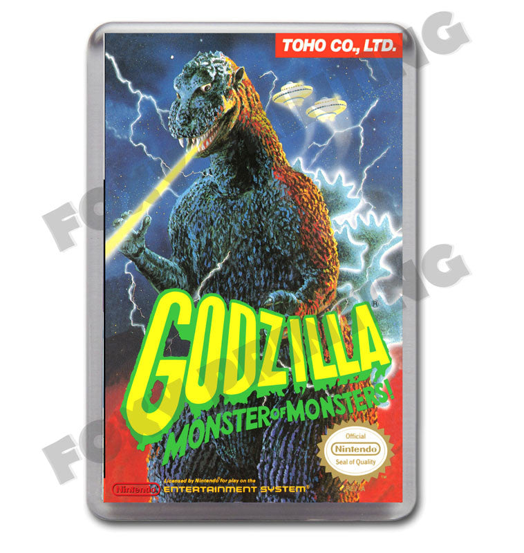 Godzilla Retro Nintendo NES Game Inspired Fridge Magnet 263