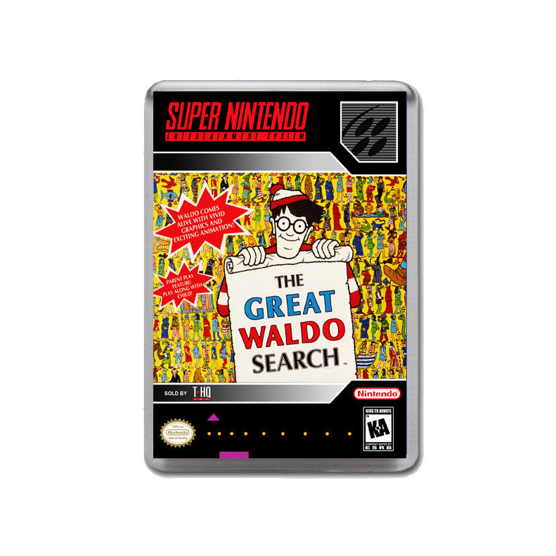 Great Waldo Search - SNES Inspired Game Retro Gaming Magnet
