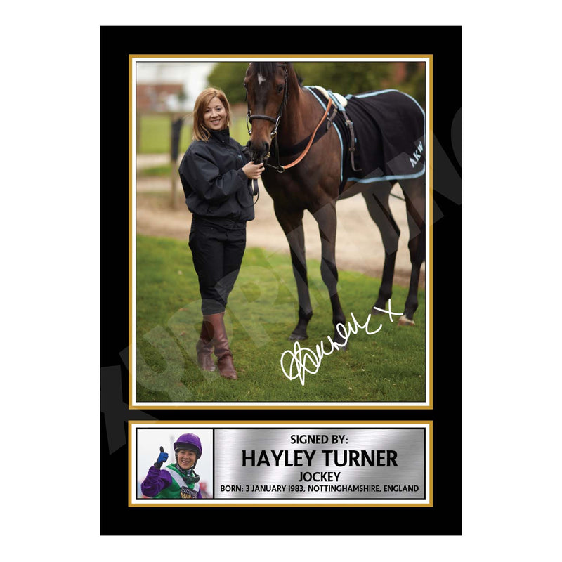 HAYLEY TURNER 2 Limited Edition Horse Racer Signed Print - Horse Racing