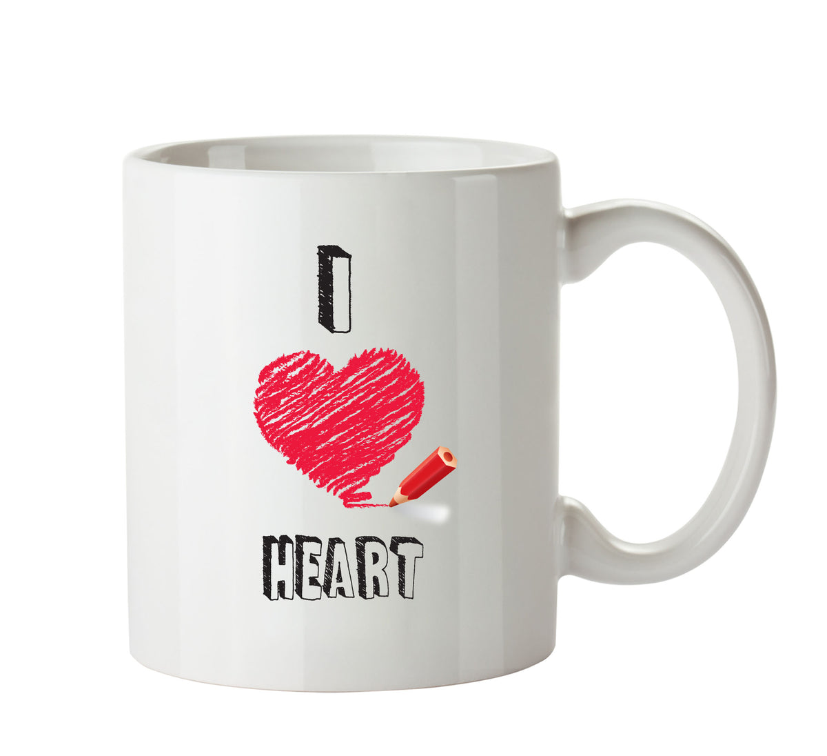 I Love HEART Celebrity Mug – printed mug product image 1