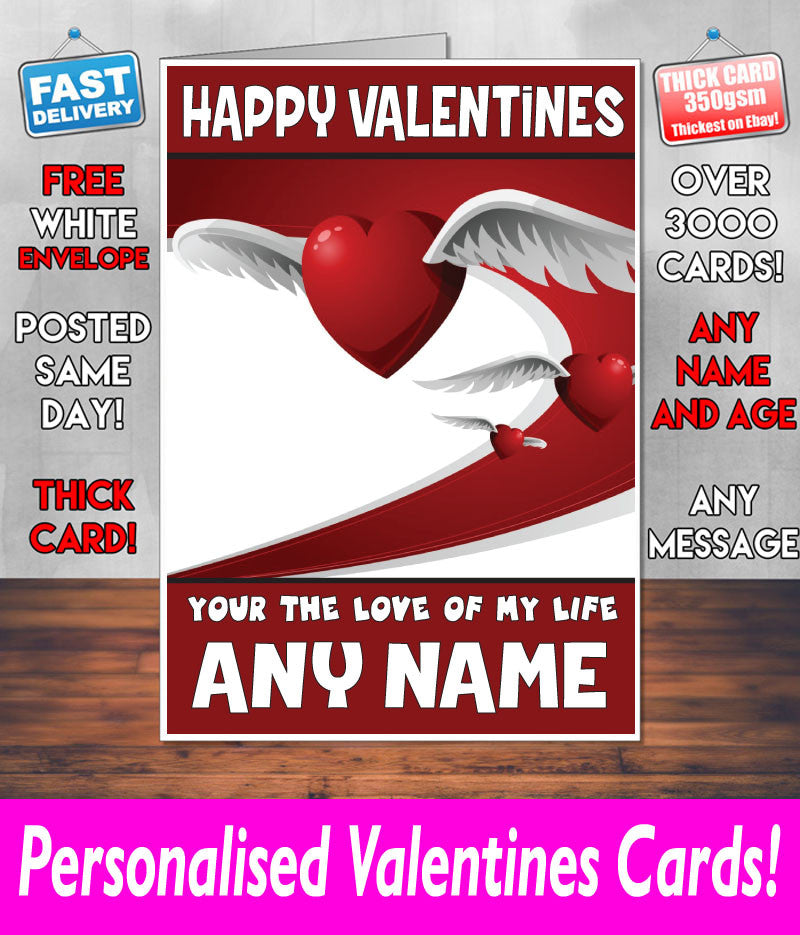 PERSONALISED HIS OR HERS Boyfriend Girlfriend Hubby Wife Lover Style KE16 Valentines Day Card