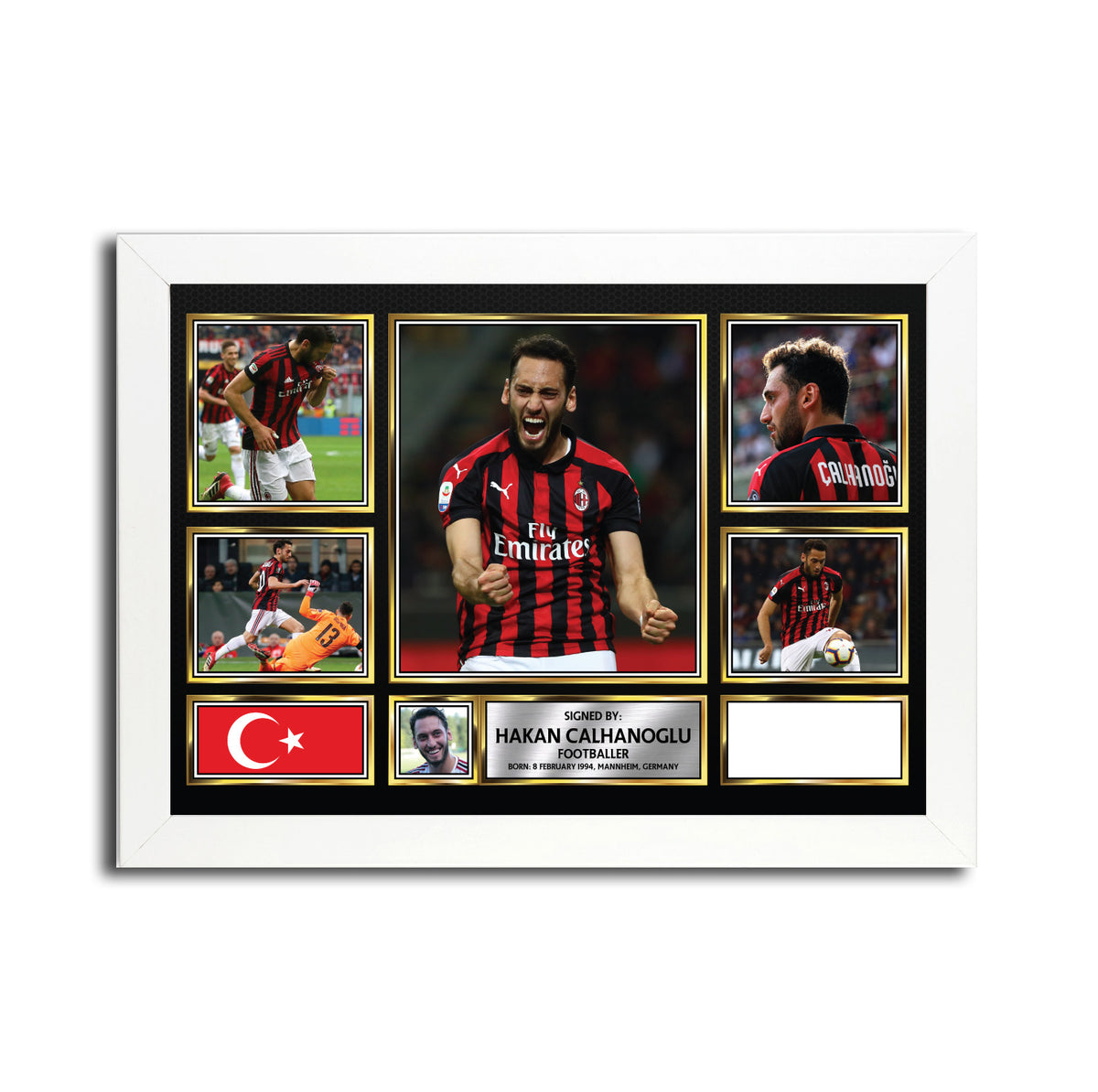 Hakan Çalhanoğlu MC1598 Printed Signature Football Poster