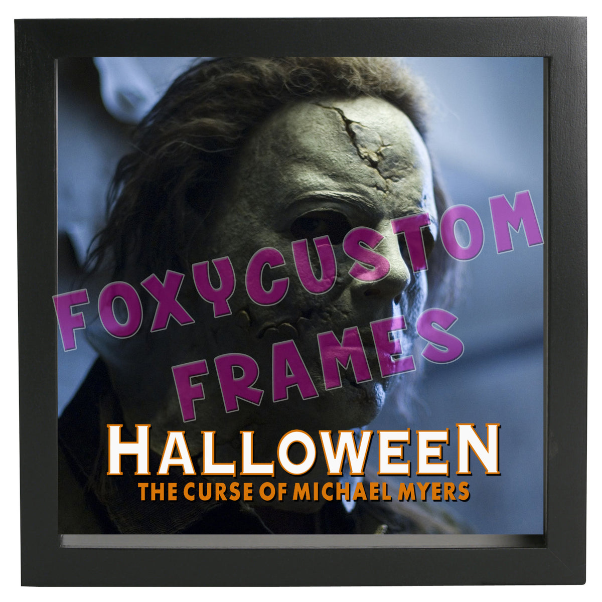 Halloween- Michael Myers Lego Display Case - Minifigure Display Background and Frames β Halloween- Michael Myers Lego Display Case - Minifigure Display Background and
