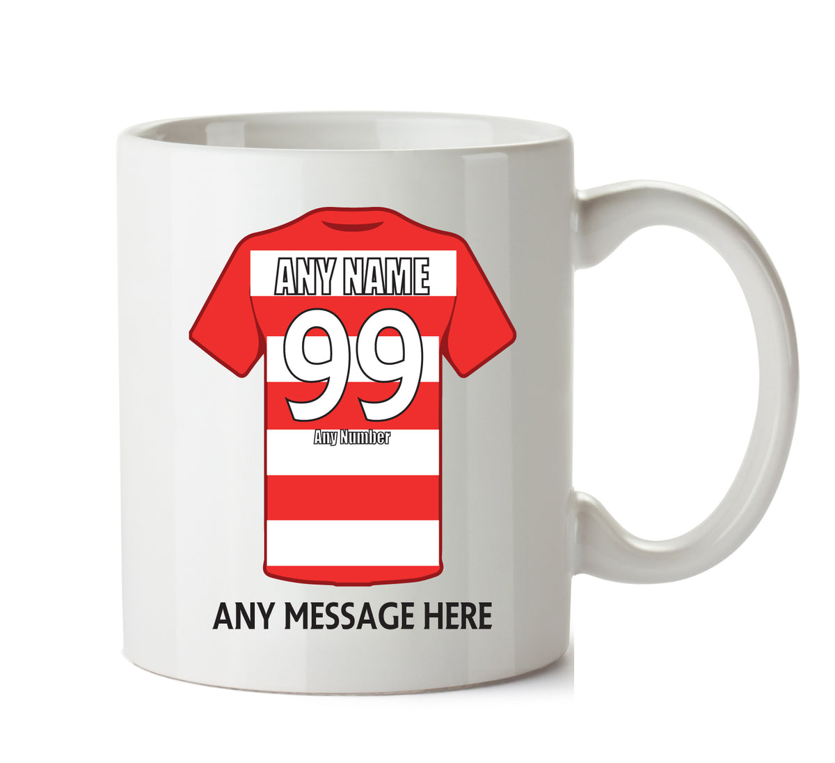 Hamilton Academical Football Team Mug Personalised Birthday Age And Name – printed mug product image 1