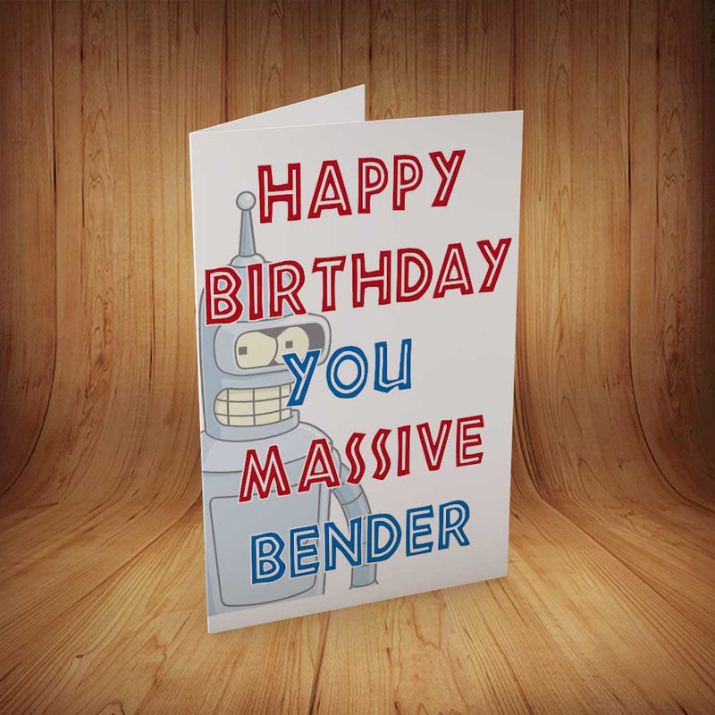 Happy Birthday You Massive Bender INSPIRED Adult Personalised Birthday Card Birthday Card