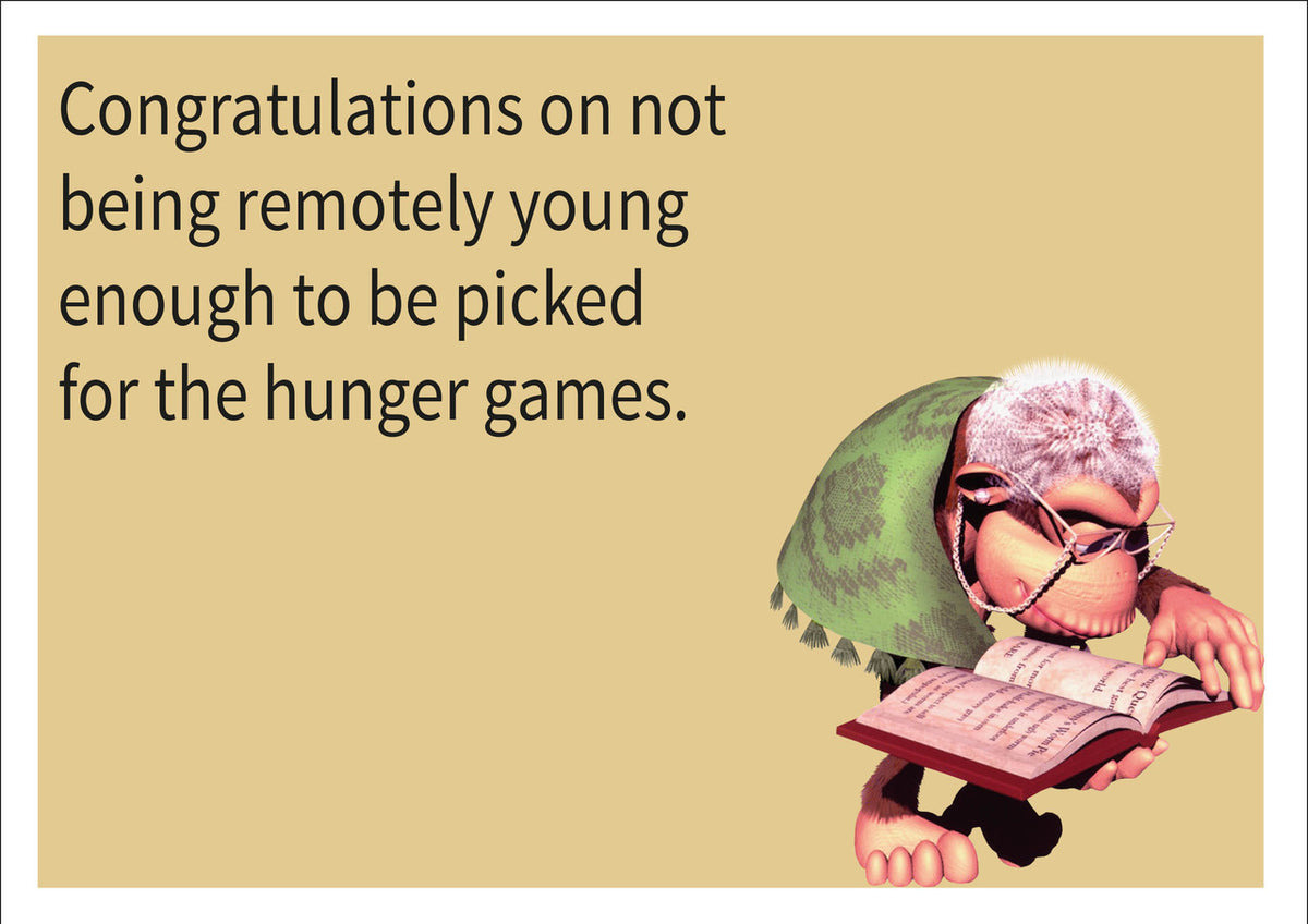 Hunger Games INSPIRED Adult Personalised Birthday Card Birthday Card