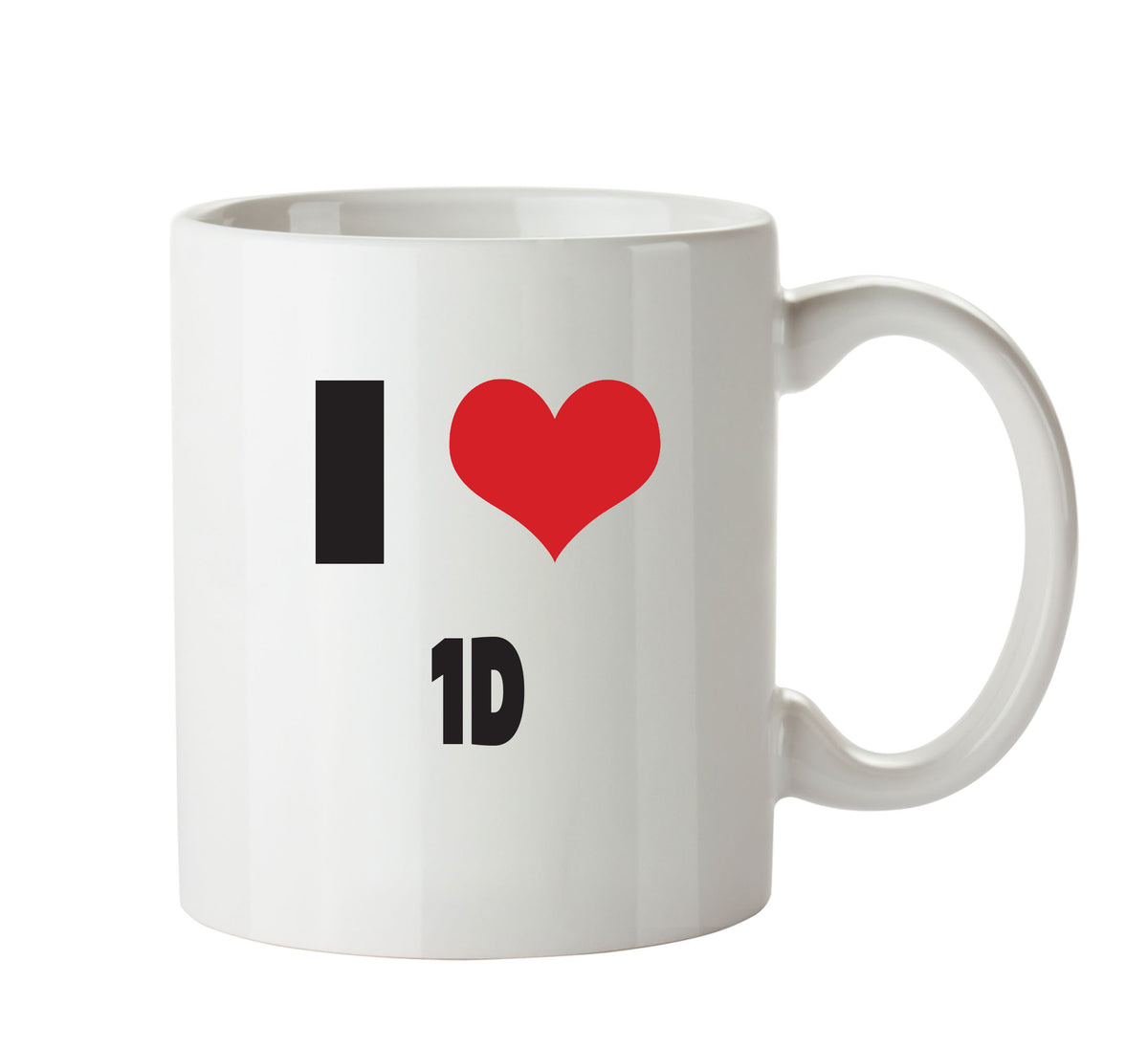 I Love 1D Mug – printed mug product image 1