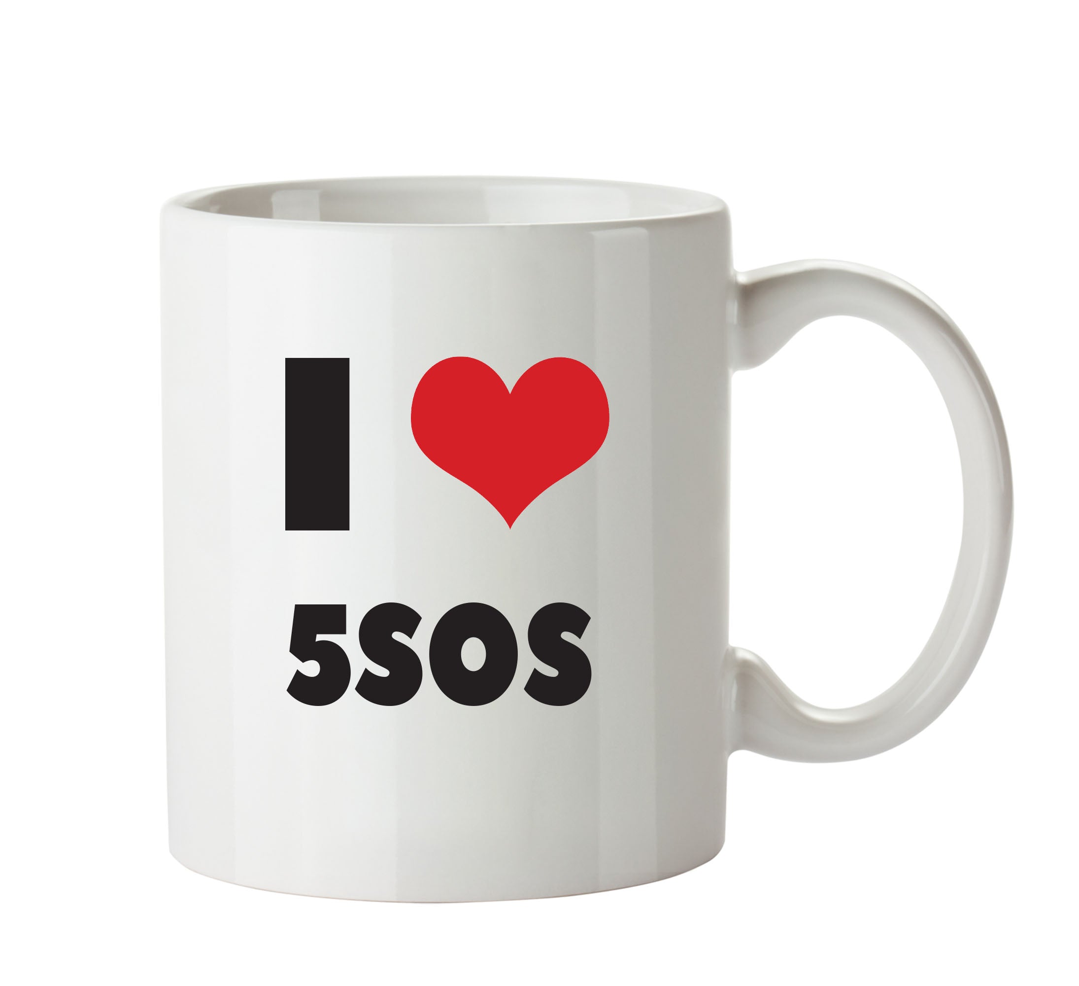 I Love 5SOS I Love Mug Personalised Adult Office Mug
