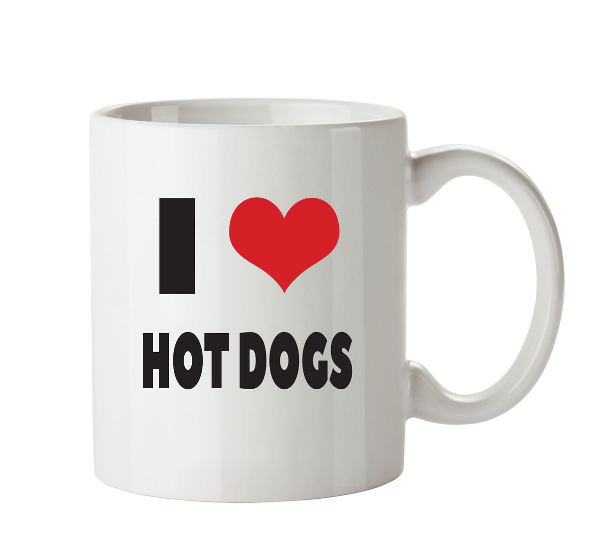 I LOVE HOT DOGS I Love Mug Personalised ADULT OFFICE MUG – printed mug product image 1