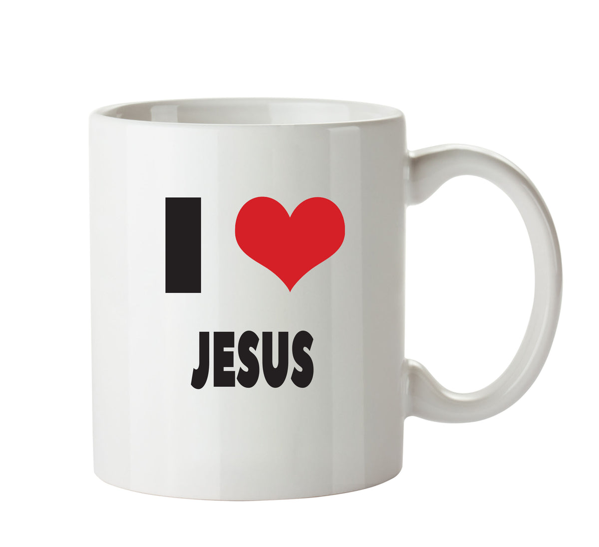 I LOVE JESUS I Love Mug Personalised ADULT OFFICE MUG – printed mug product image 1