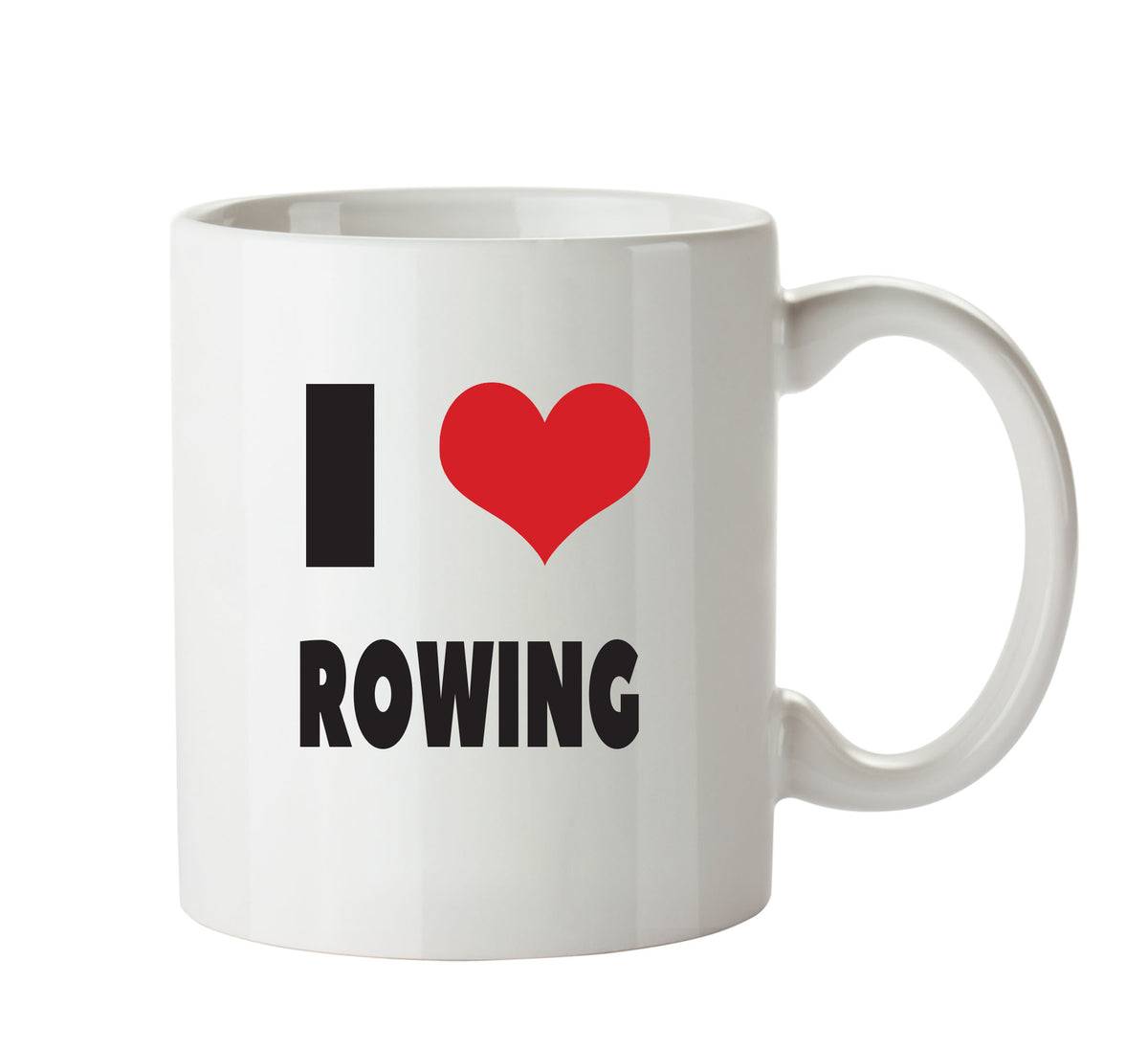 I LOVE ROWING I Love Mug Personalised ADULT OFFICE MUG – printed mug product image 1