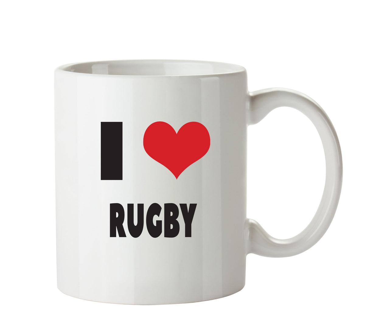 I LOVE RUGBY I Love Mug Personalised ADULT OFFICE MUG – printed mug product image 1